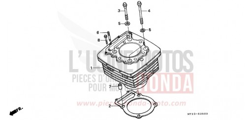CYLINDRE NX650N de 1992
